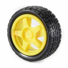 Robotic Wheel 65mm for Smart Car (Yellow)