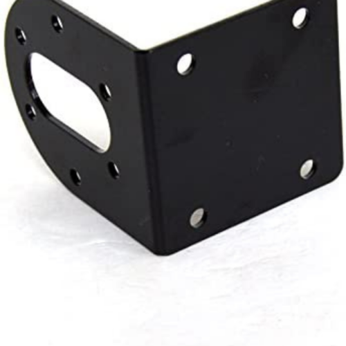 Right Angle Mounting Bracket Black for 37mm DC Gear Motor