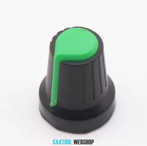 Potentiometer Knob Rotary Cap Inner 6mm External 15mm*17mm Green