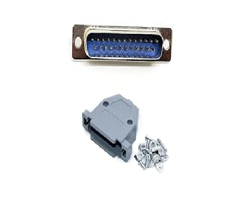 DB25 Connector Male  25 Pin RS232 D-SUB with  Dust Cover Connector