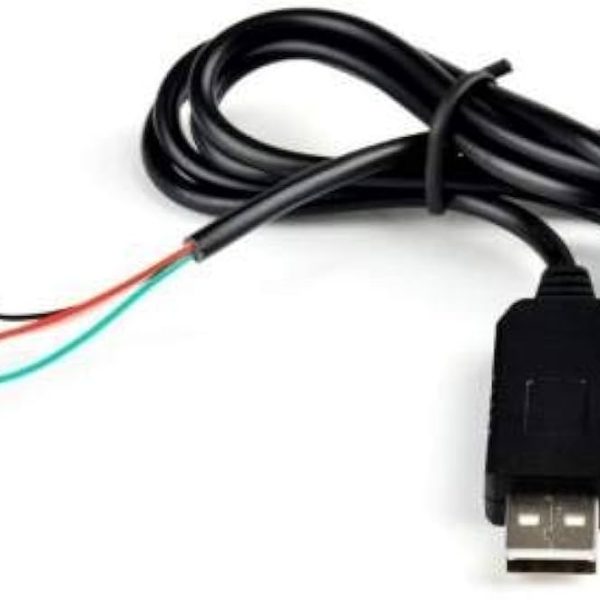 PL2303HX USB to UART TTL Cable Module 4 pin RS232 Converter Black