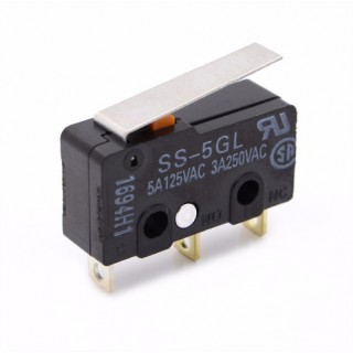 250VAC 5A Miniature SS-5GL 3 Pins Micro Switch