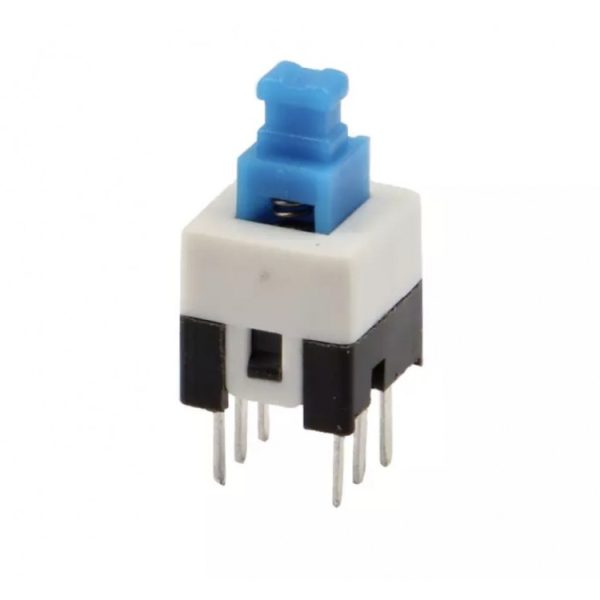 6 Pin Square DPDT Mini Self-locking Switch