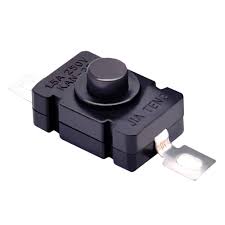 KAN-28 18x12mm Self Locking Flashlight Switch Button