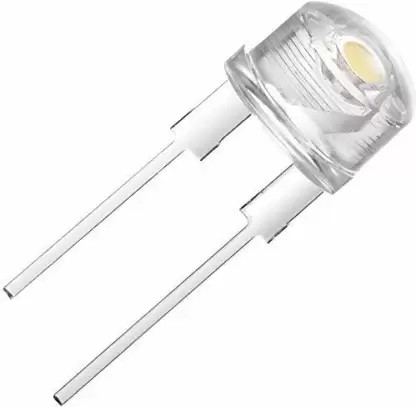 F8 8mm 0.5W Straw hat white LED High-Power Emitting Diode Light